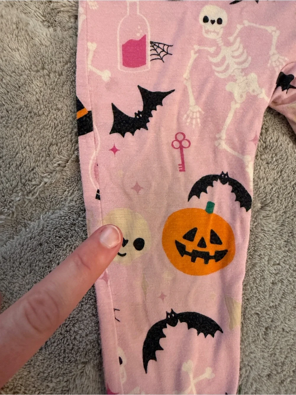 Littlesleepies 6-12 Months Halloween Themed Baby Pajamas with Zipper